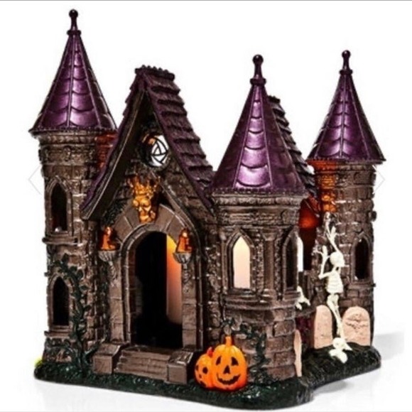 Bath and Body Works Halloween Castle Luminary Candle Holder